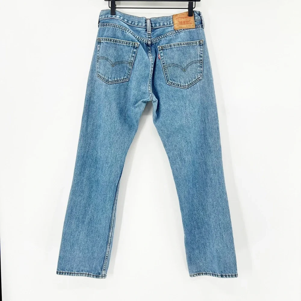 Levi's 505 Jeans Mens 31x30 Blue Good Straight Leg Medium Wash Denim